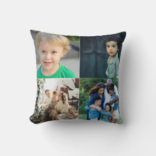 Coussin Créez votre propre collage de 4 photos