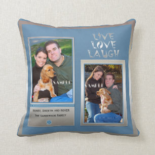 Coussin Créez votre propre collage fait sur commande de