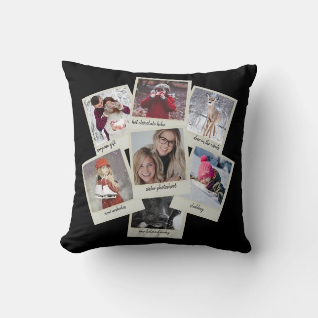 Coussin Créez votre propre collage photo (Recto)