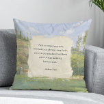 Coussin Créez votre propre devis Peinture Vintage<br><div class="desc">Créez votre propre coussin de devis personnalisé dans un style esthétique maisonnette avec votre dicton inspirant préféré,  paroles de chansons ou texte personnalisé sur un arrière - plan de peinture paysagère vintage.</div>