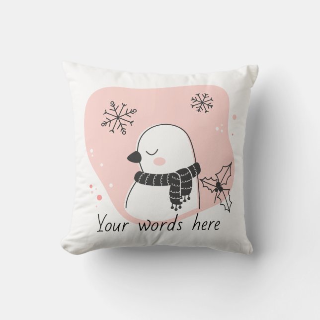 Coussin Créez votre propre Doce de Tortue Douce Noël (Recto)