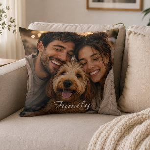 Coussin Créez votre propre famille personnalisée