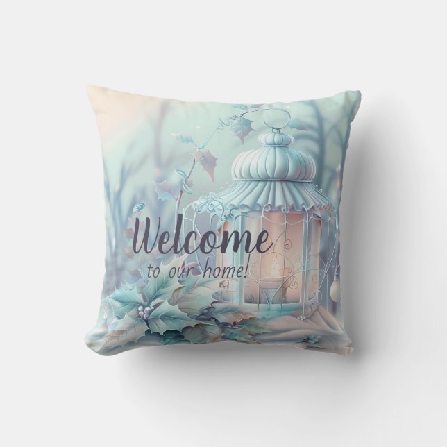 Coussin Créez votre propre feu de fée de Noël (Recto)