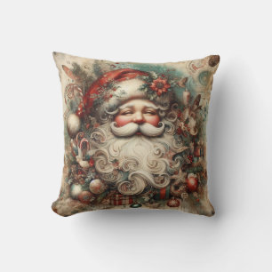 Coussin Créez votre propre Jolly victorienne Père Noël Noë