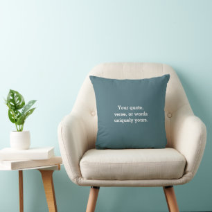 Coussin Créez Votre Propre Luxe Moderne Minimaliste Bleu S