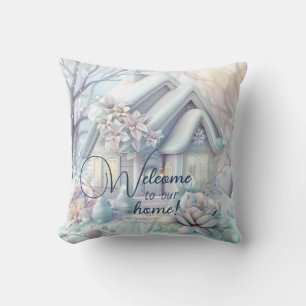 Coussin Créez Votre Propre Mariage de Noël Pastel