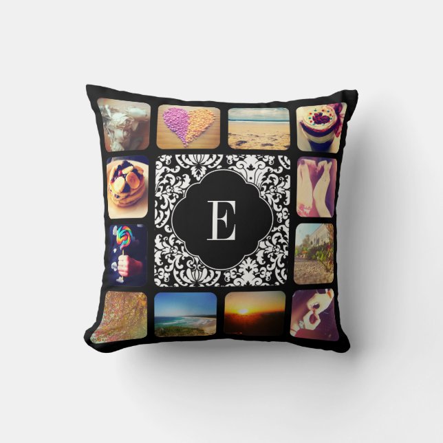 Coussin Créez votre propre monogramme photo (Recto)