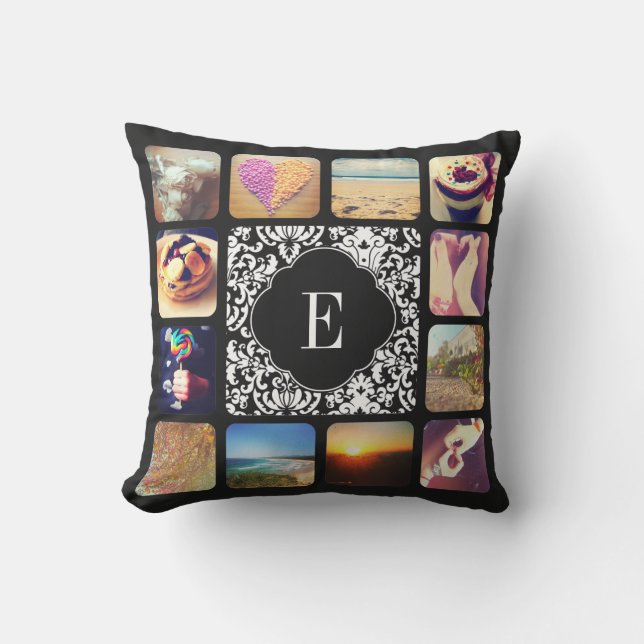 Coussin Créez votre propre monogramme photo (Recto)