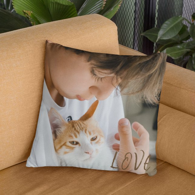 Coussin Créez votre propre photo de chien mignon (Créateur téléchargé)