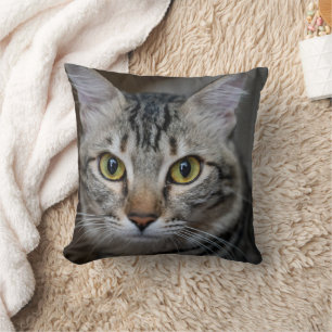 Coussin Créez Votre Propre Photo Personnalisée de Chat de 