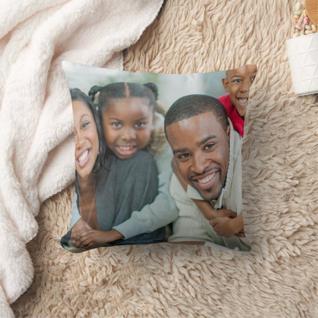 Coussin Créez Votre Propre Photo Personnalisée Double Face (Couverture)