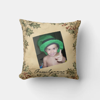 Coussin Créez Votre Propre Wreath Rustique Holly