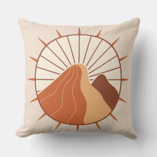 Coussin Crème et Boho de Bohême Brown