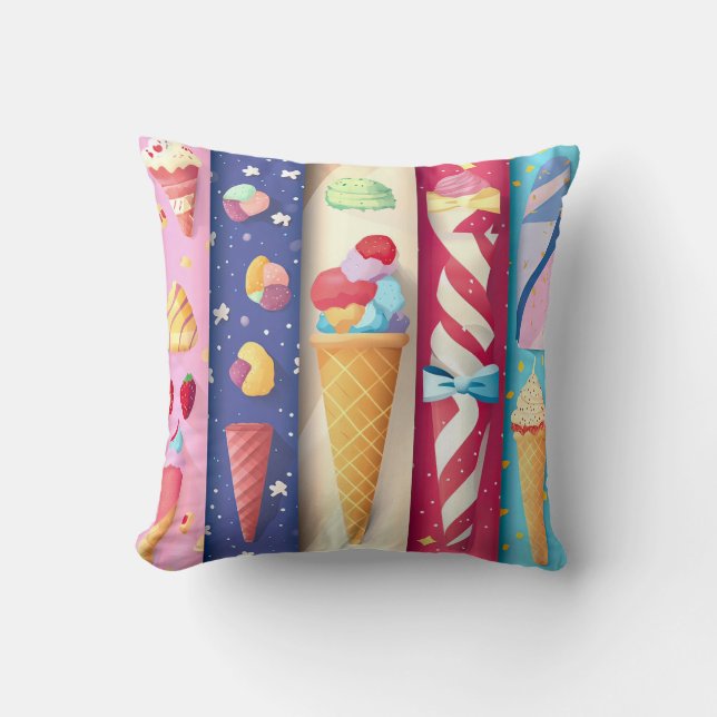 Coussin Crème glacée (Recto)