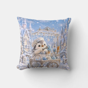 Coussin Crème glacée Pingouin Argenté Palais d'Hiver