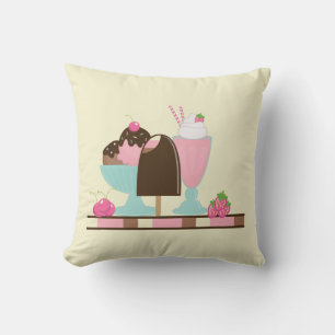 Coussin Crème glacée Sundae Soins d'été