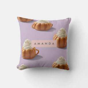 Coussin Crème murale personnalisée du Citrouille d'automne