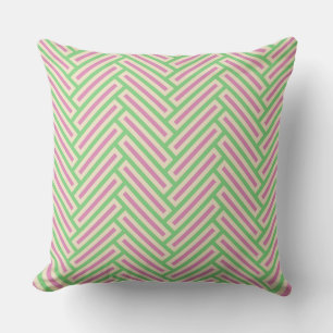 Coussin Crème rose verte harnais élégant