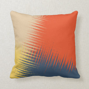 Coussin Crème rouge jaune bleu