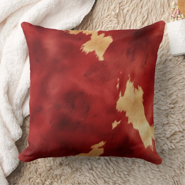 Coussin Crème rouge Or Vachette du Sud-Ouest (Couverture)