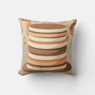 Coussin Crêpes Empilées Rétro