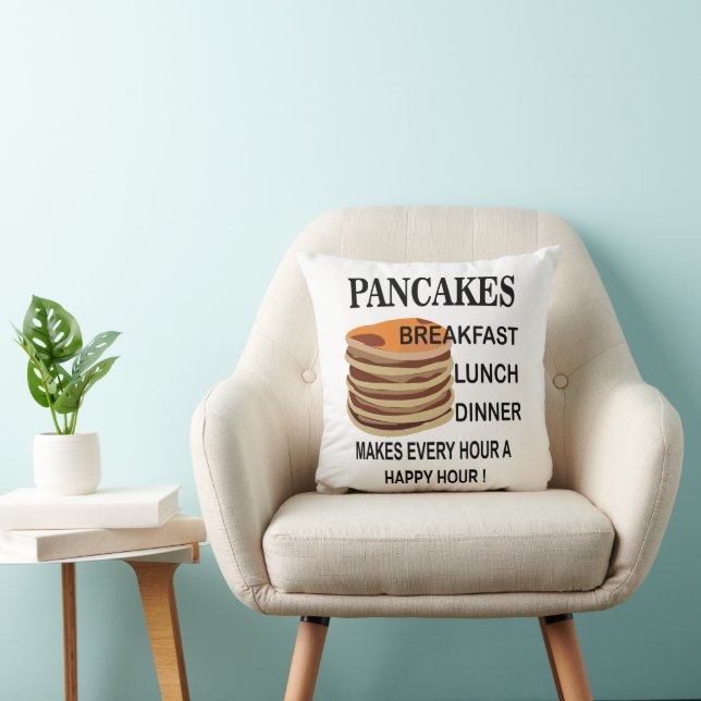 Coussin Crêpes Rend Chaque Heure Une Heure Heureuse Crêpe (Chaise)