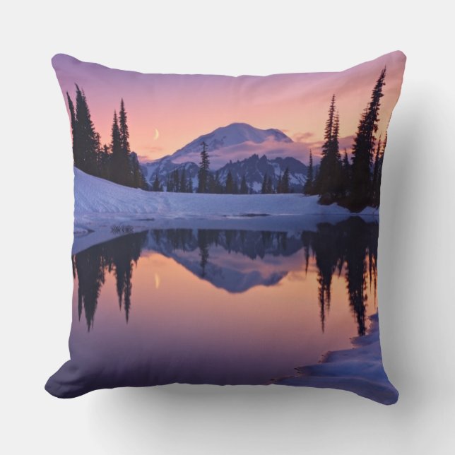 Coussin Crépuscule, Tarn et croissant de lune (Recto)