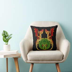 Coussin Crescent Céleste Lune Et Dragons