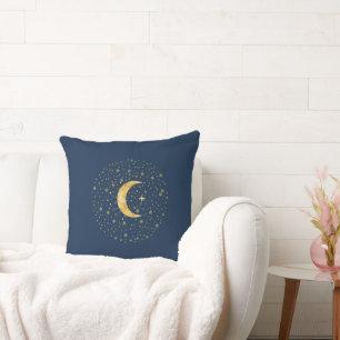 Coussin Crescent Moon étoile