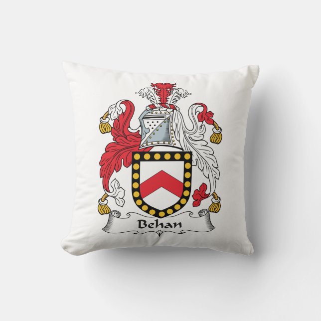 Coussin Crête de famille de Behan (Recto)