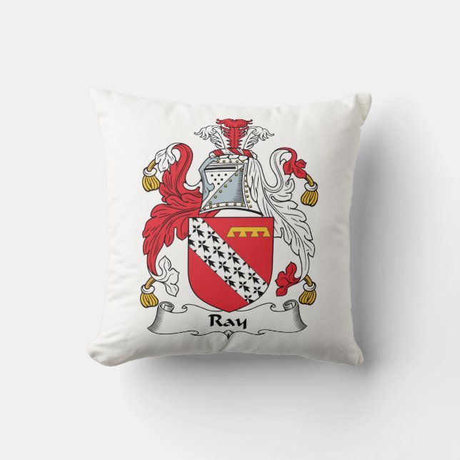 Coussin Crête de famille de rayon (Recto)