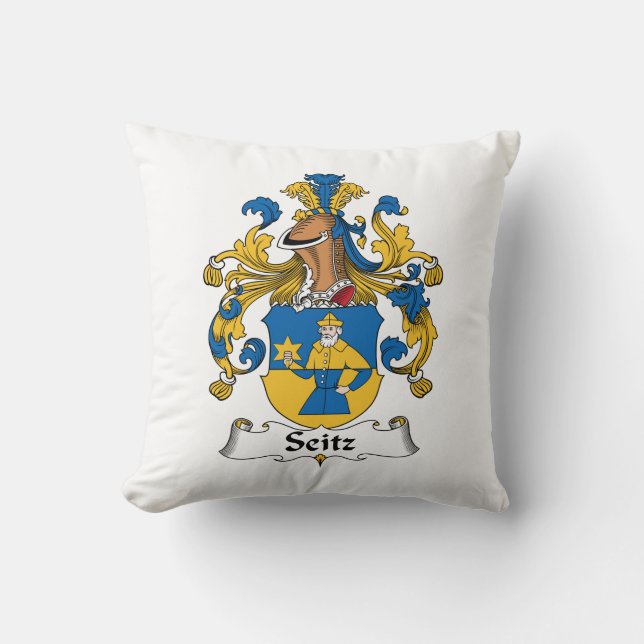 Coussin Crête de famille de Seitz (Recto)