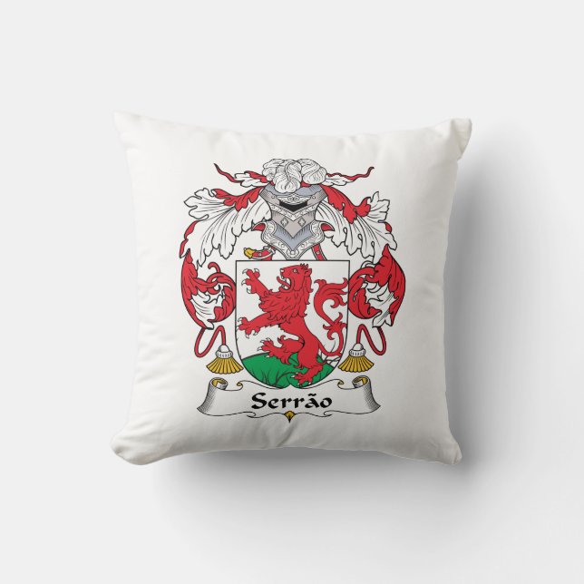 Coussin Crête de famille de Serrao (Recto)