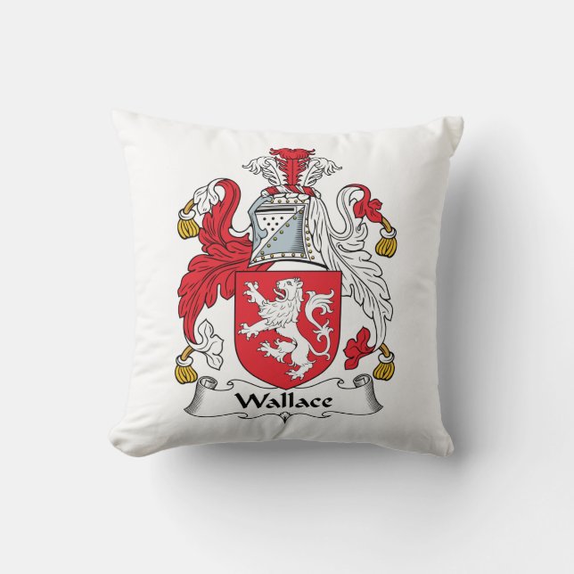 Coussin Crête de famille de Wallace (Recto)
