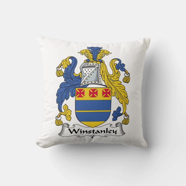 Coussin Crête de famille de Winstanley (Recto)