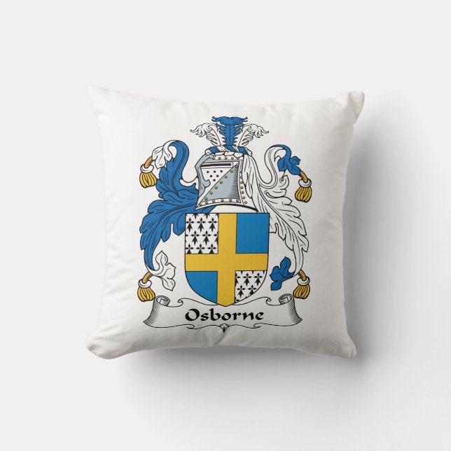 Coussin Crête de famille d'Osborne (Recto)