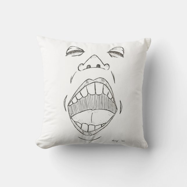 coussin "crier" (Recto)