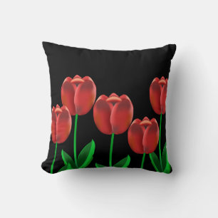 Coussin Crimson Red Tulips