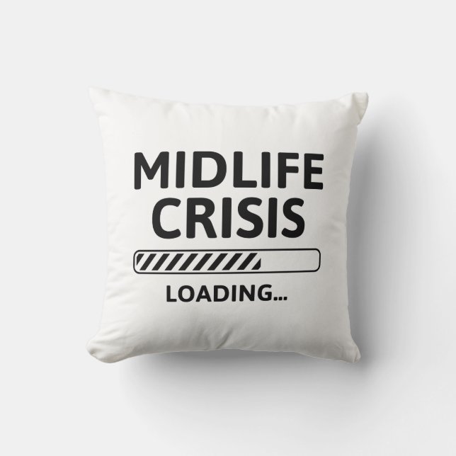 Coussin Crise du milieu de vie (Recto)