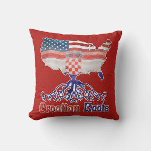Coussin croate américain de racines