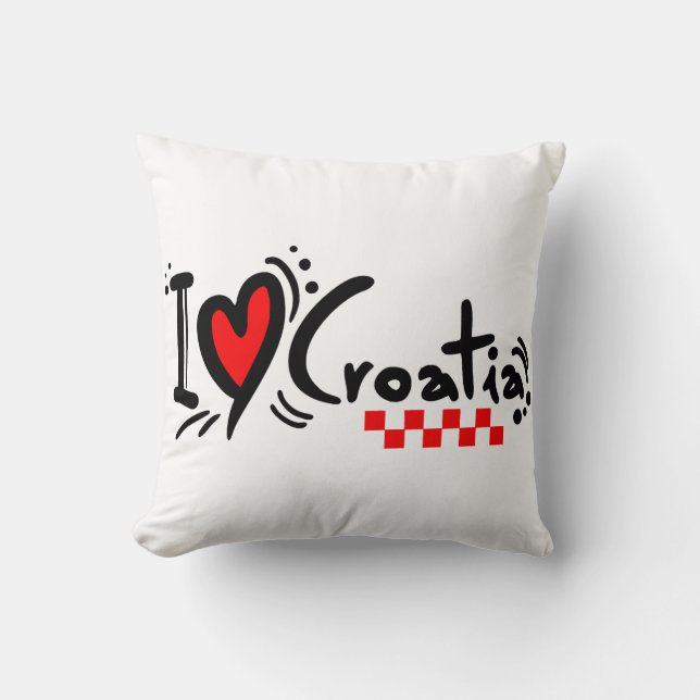 Coussin Croatia hrvatska kroatien hrv hr adria turism sea (Recto)