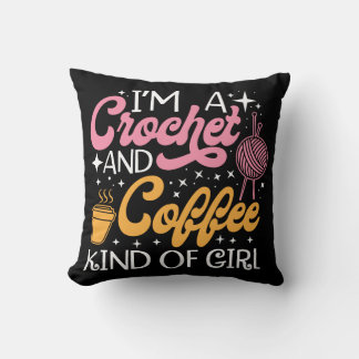 Coussin Crochet Et Café