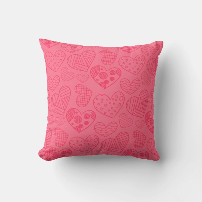 Coussin Crochet rose (Recto)