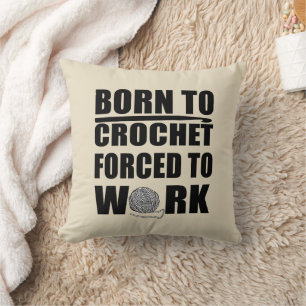 Coussin crocheters cadeau drôle crochet devis