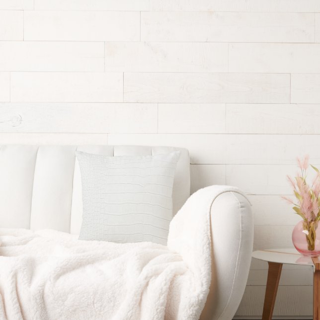 Coussin Crocodile blanc - Impression (Canapé)