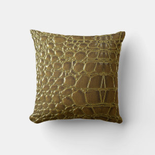 Coussin Crocodile : Closeup Texture Détail