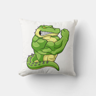 Coussin Crocodile comme Bodybuilder & grands Muscles