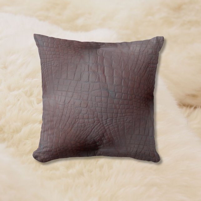 Coussin Crocodile de Coco Faux Cuir (Créateur téléchargé)