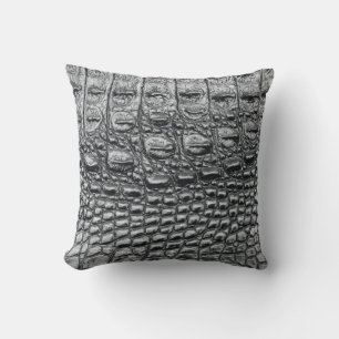 Coussin Crocodile Noir : Météo Noire Mystique