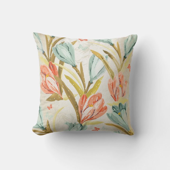 Coussin Crocus Lila Monnaie Pearly Orchidea Fleurs (Recto)
